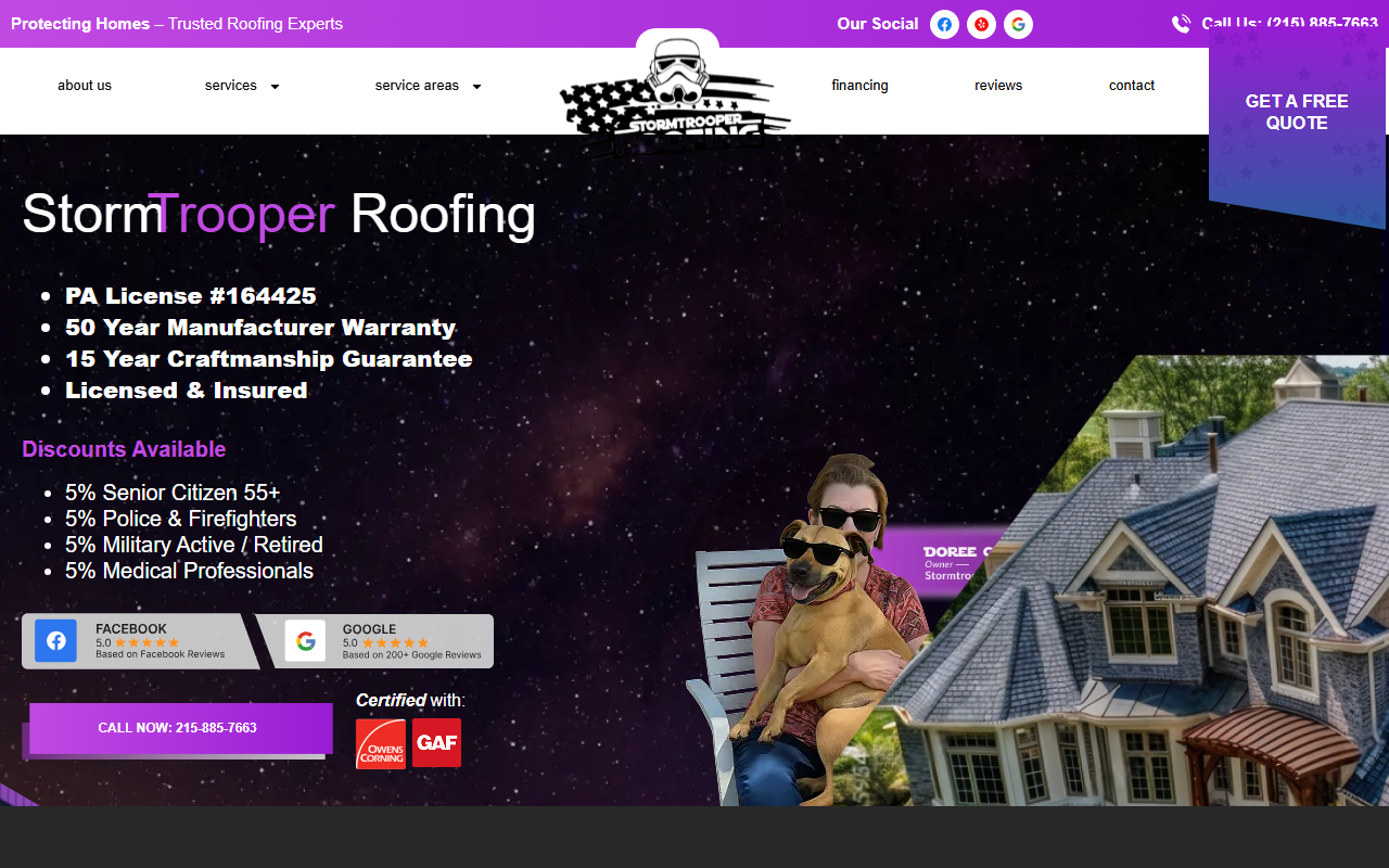 215885roof.com screenshot