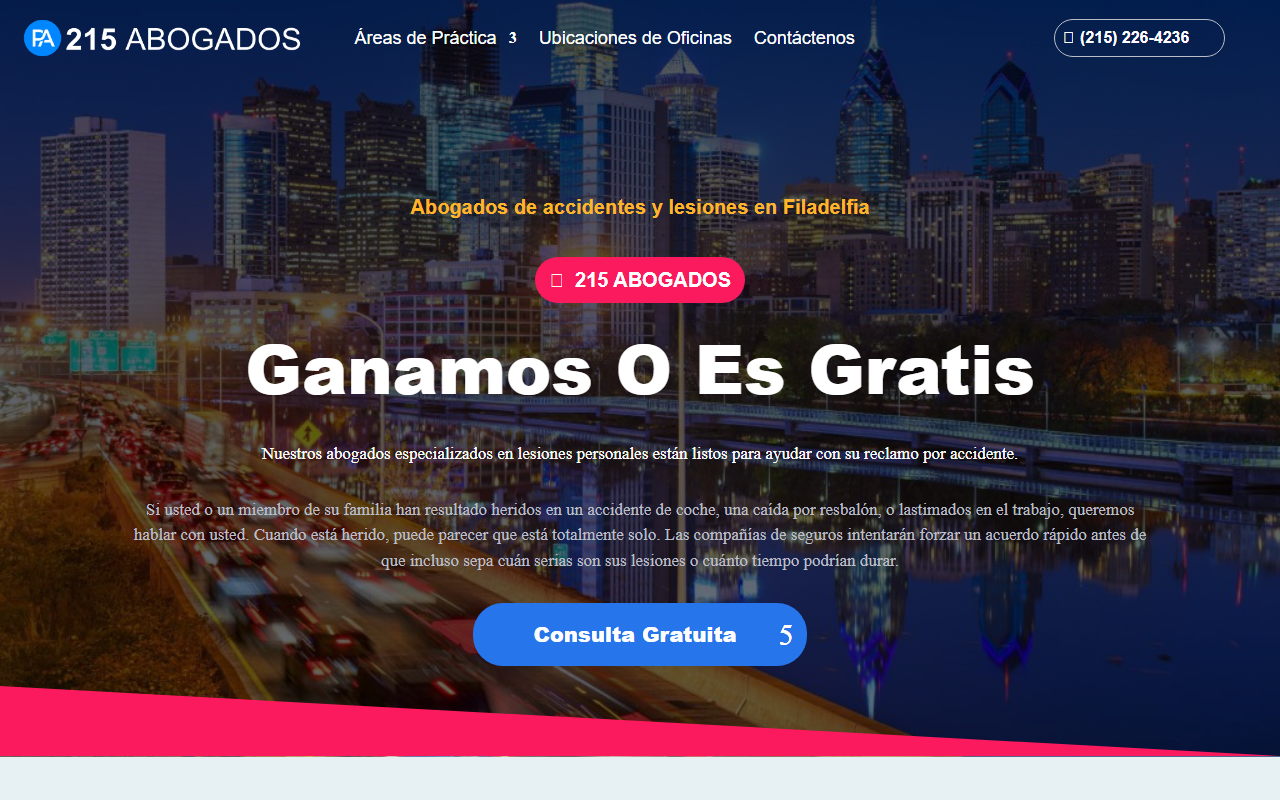215abogados.com screenshot