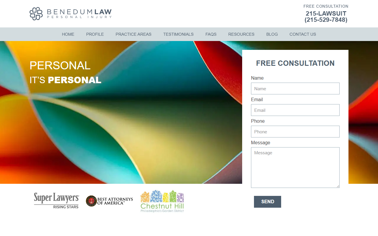 215lawsuit.com screenshot