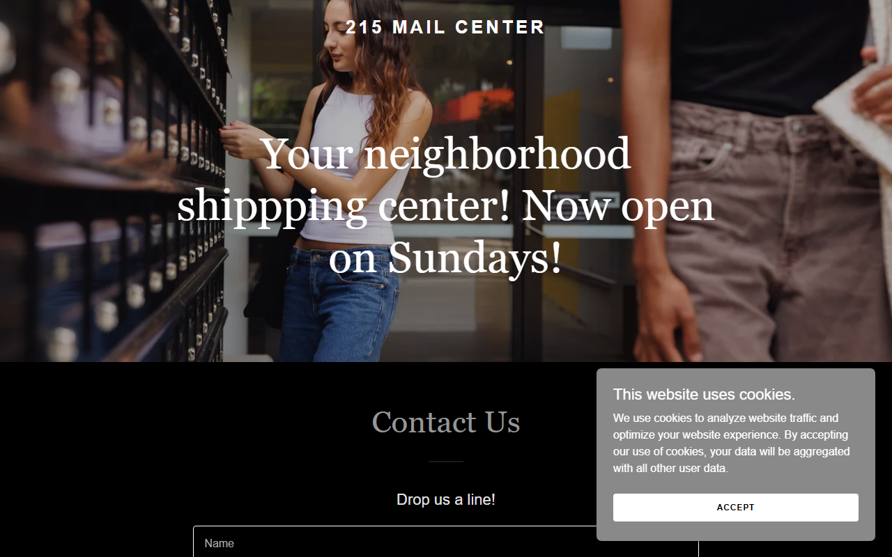 215mailcenter.com screenshot