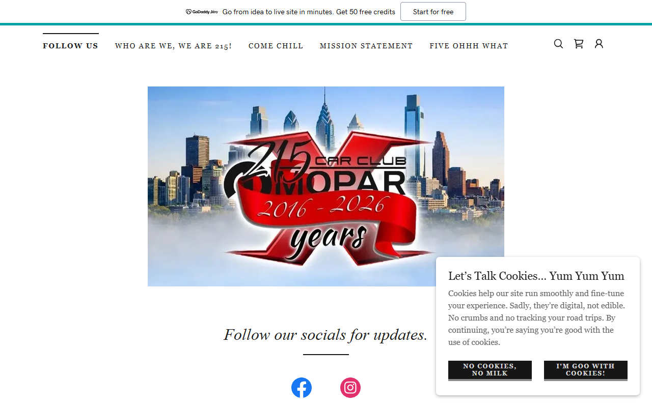 215moparcarclub.com screenshot