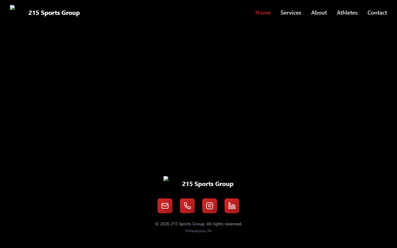 215sportsgroup.com screenshot