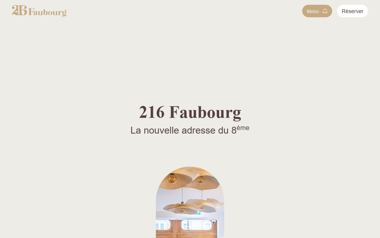 216faubourg.com screenshot