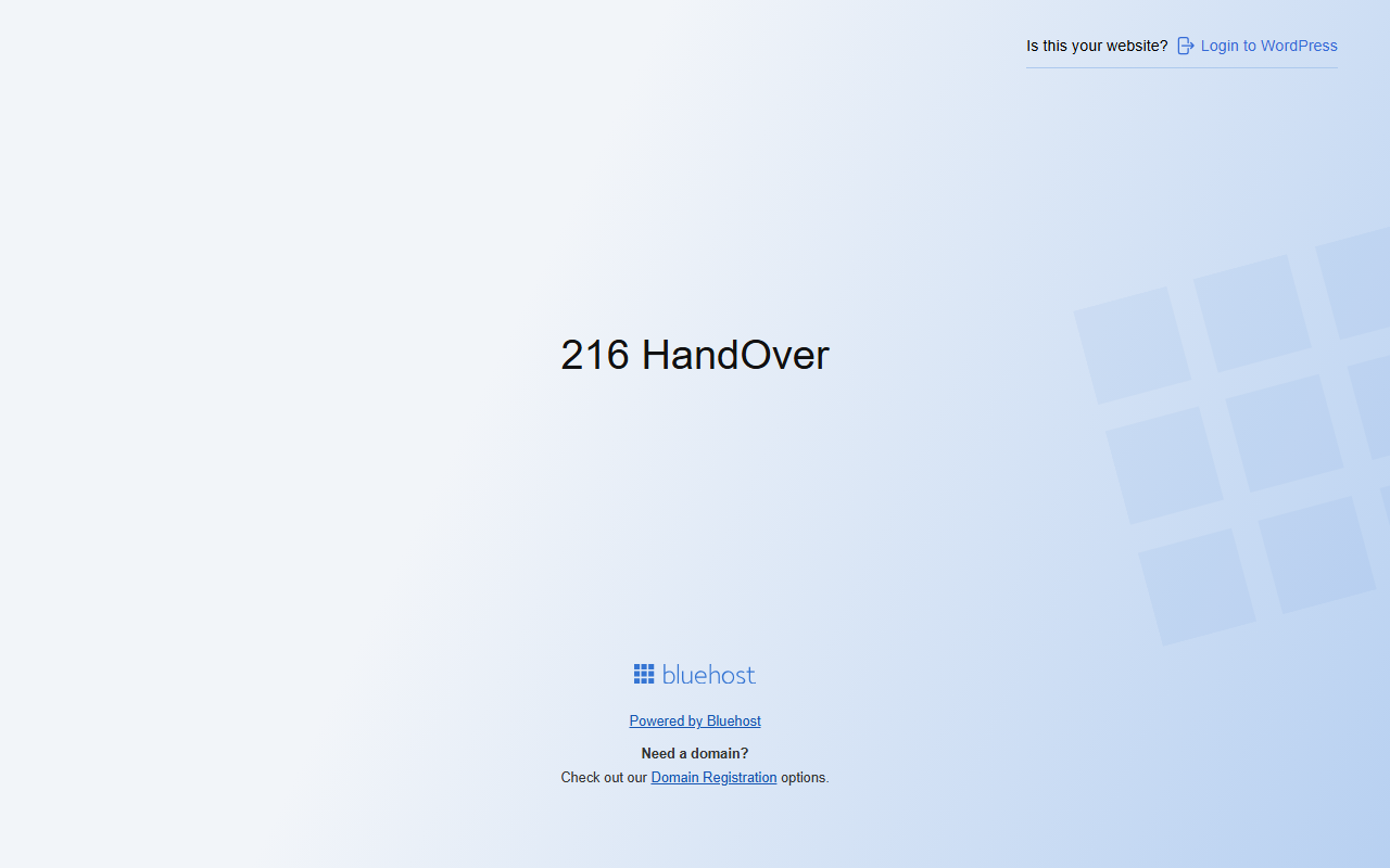 216handover.com screenshot