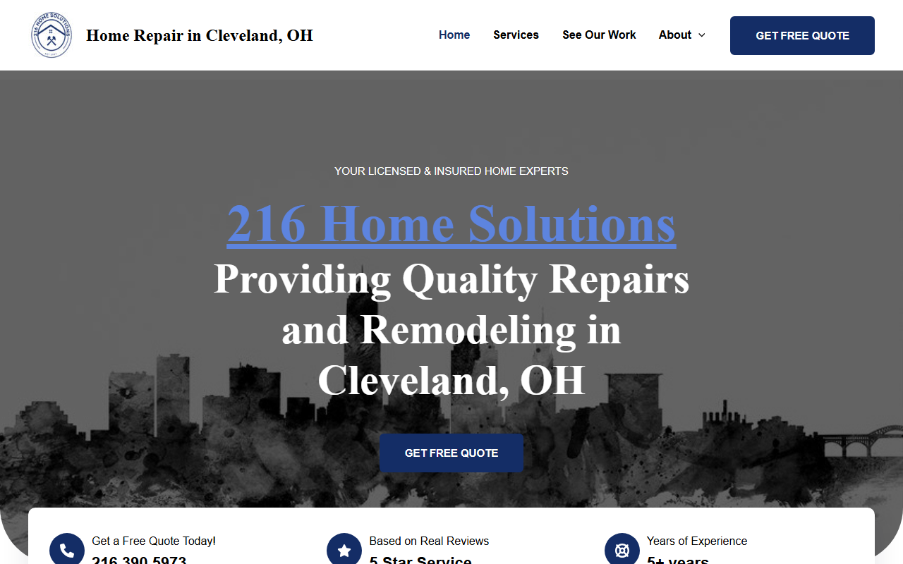 216homesolutions.com screenshot