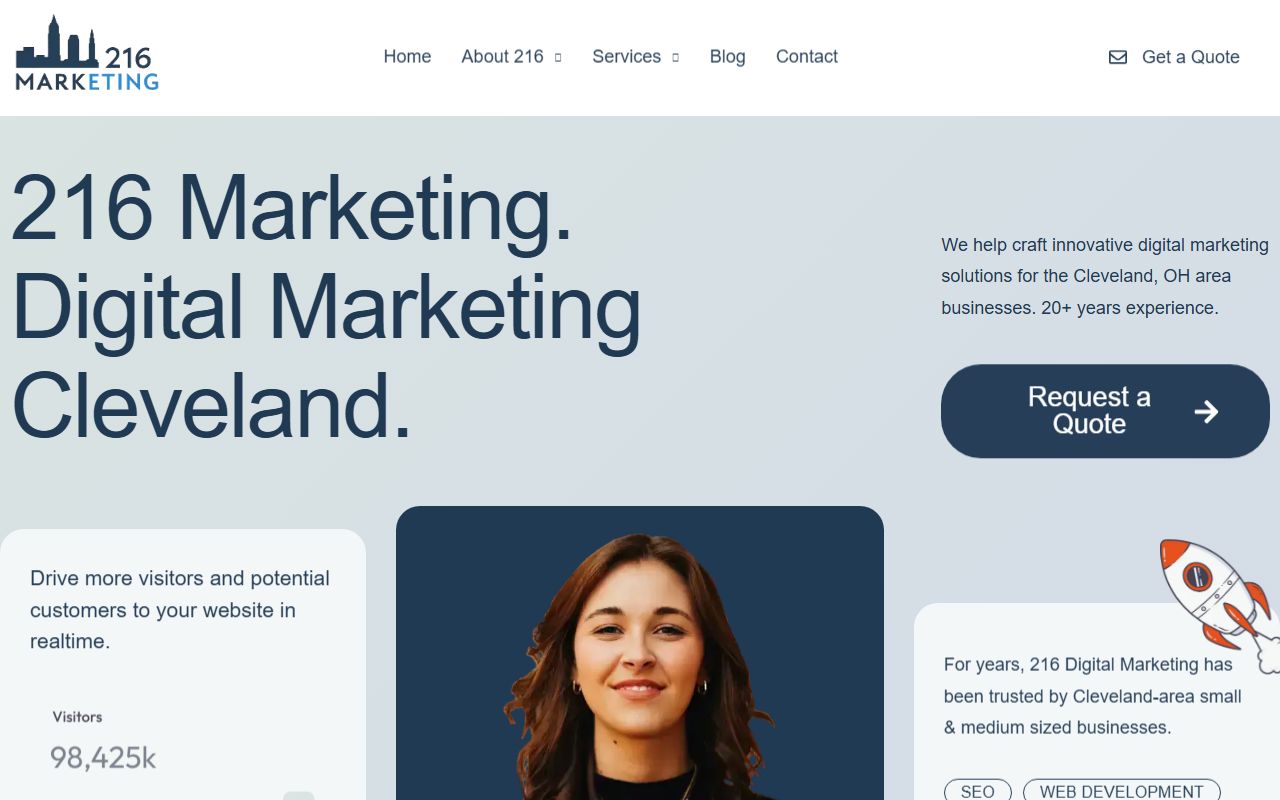 216marketing.com screenshot