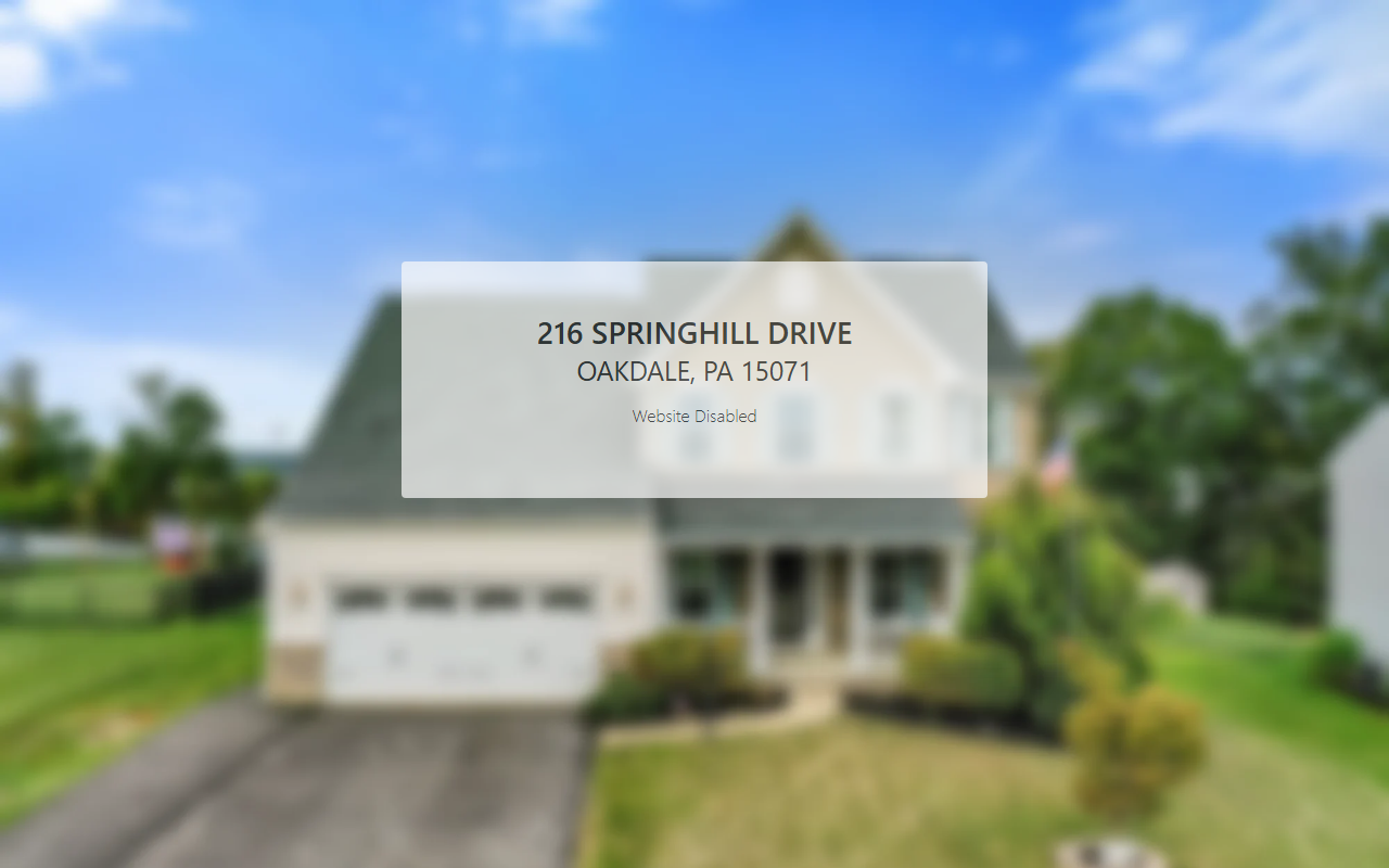 216springhill.com screenshot