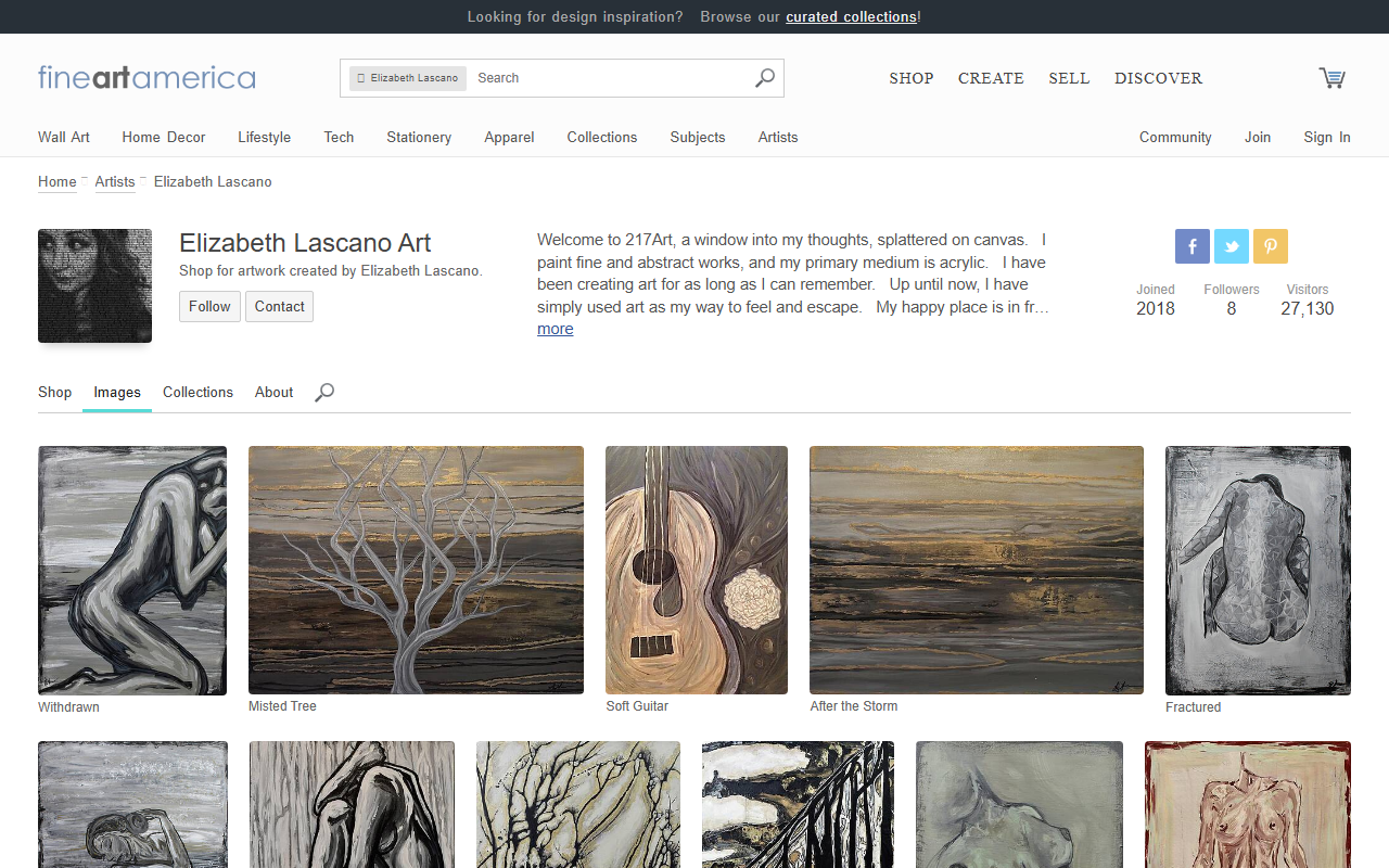 217artgallery.com screenshot