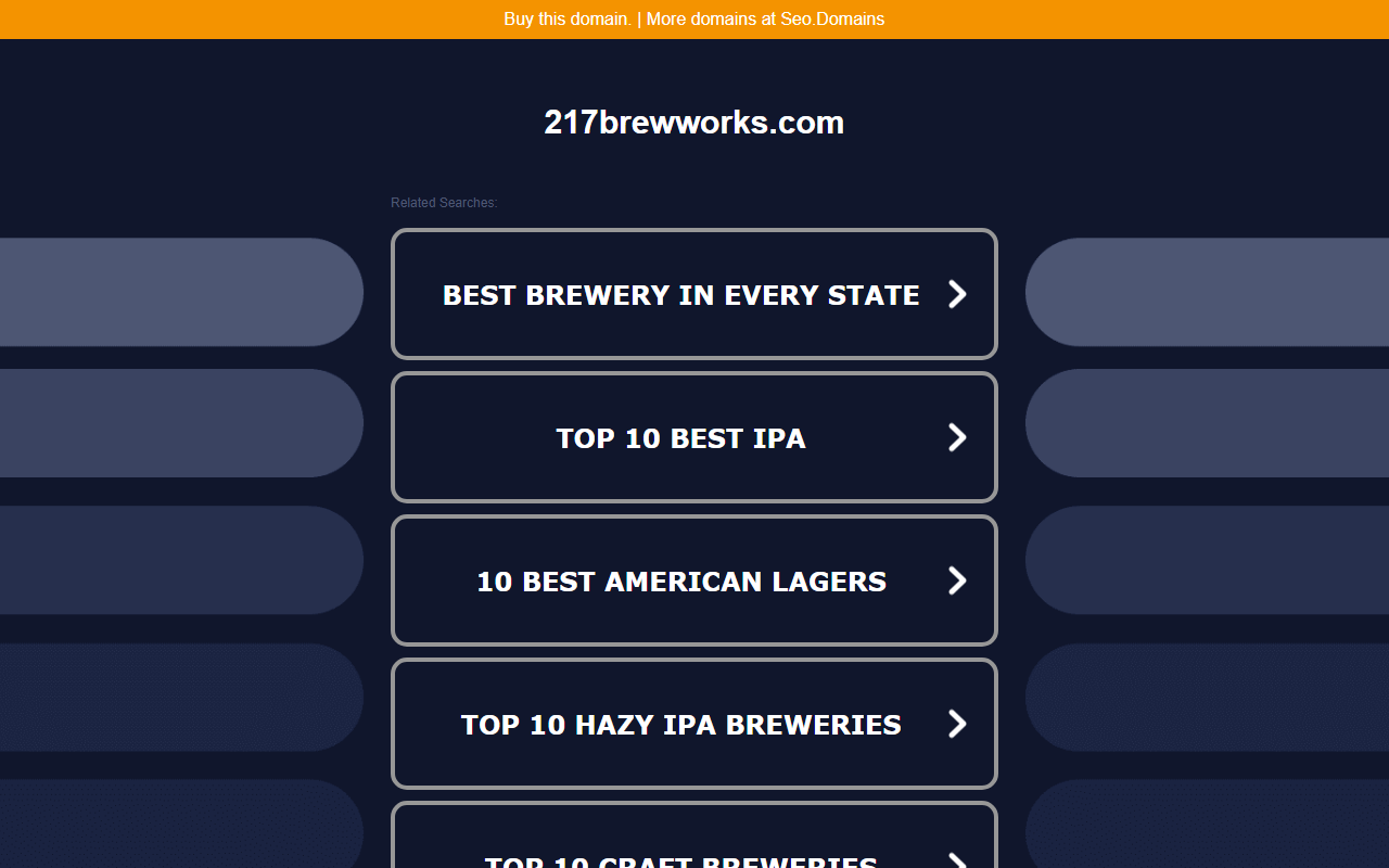 217brewworks.com screenshot