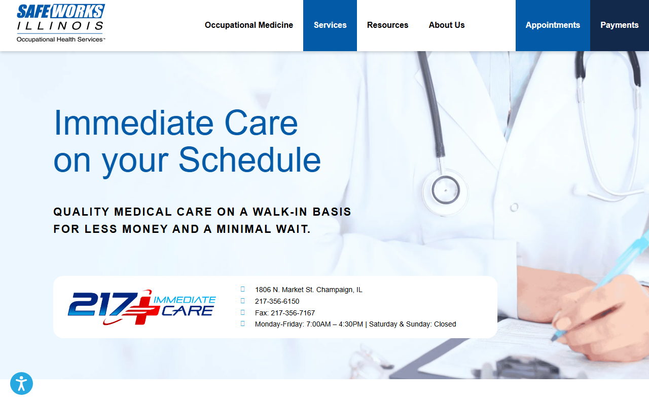 217immediatecare.com screenshot