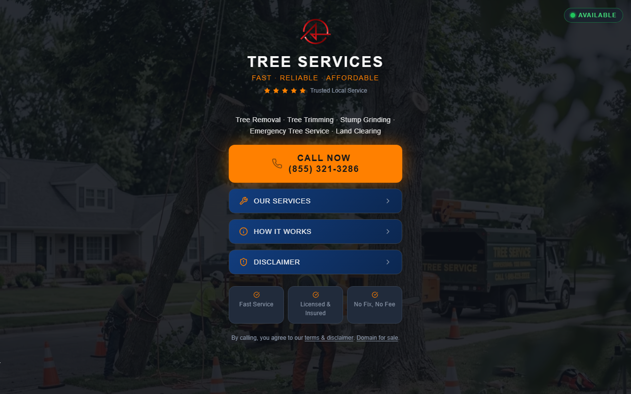 217treeremoval.com screenshot