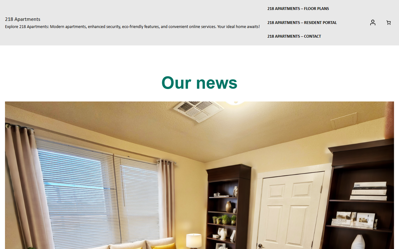 218apartments.com screenshot