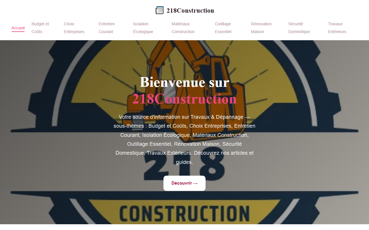 218construction.com screenshot