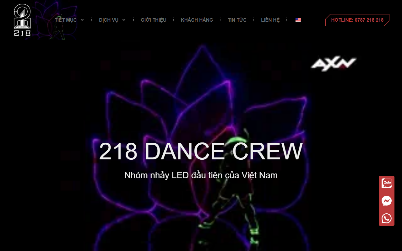 218dancecrew.com screenshot