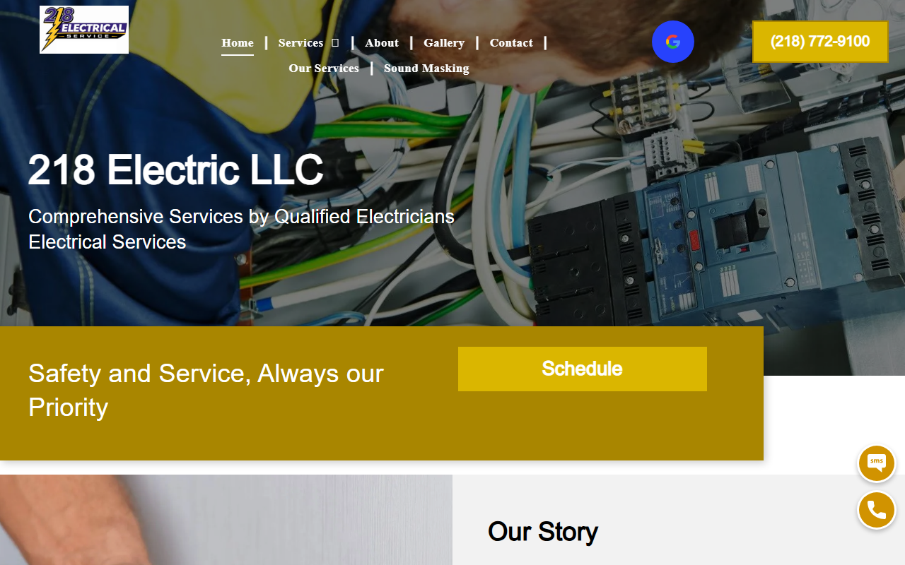 218electric.com screenshot