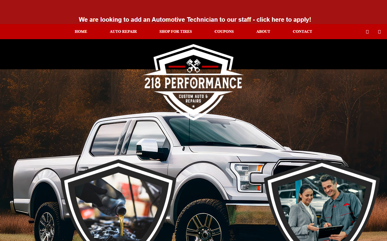 218performance.com screenshot