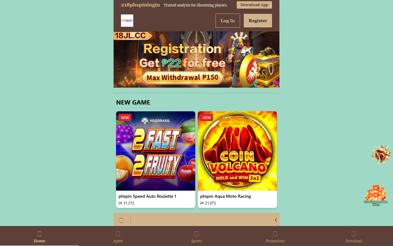 218phspinlogin.com screenshot