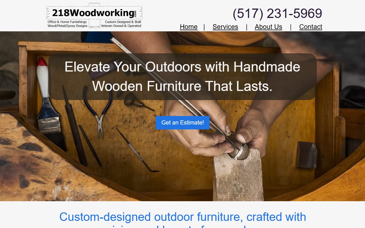 218woodworking.com screenshot