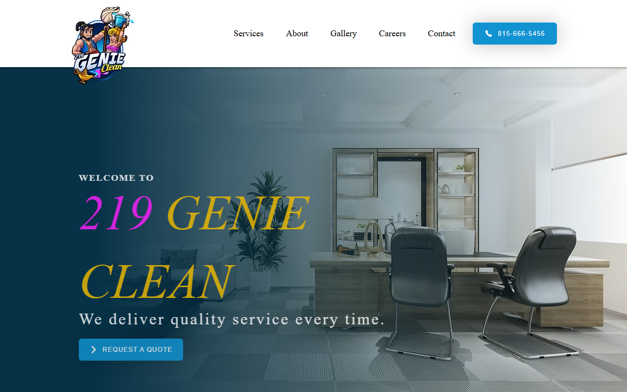 219genieclean.com screenshot
