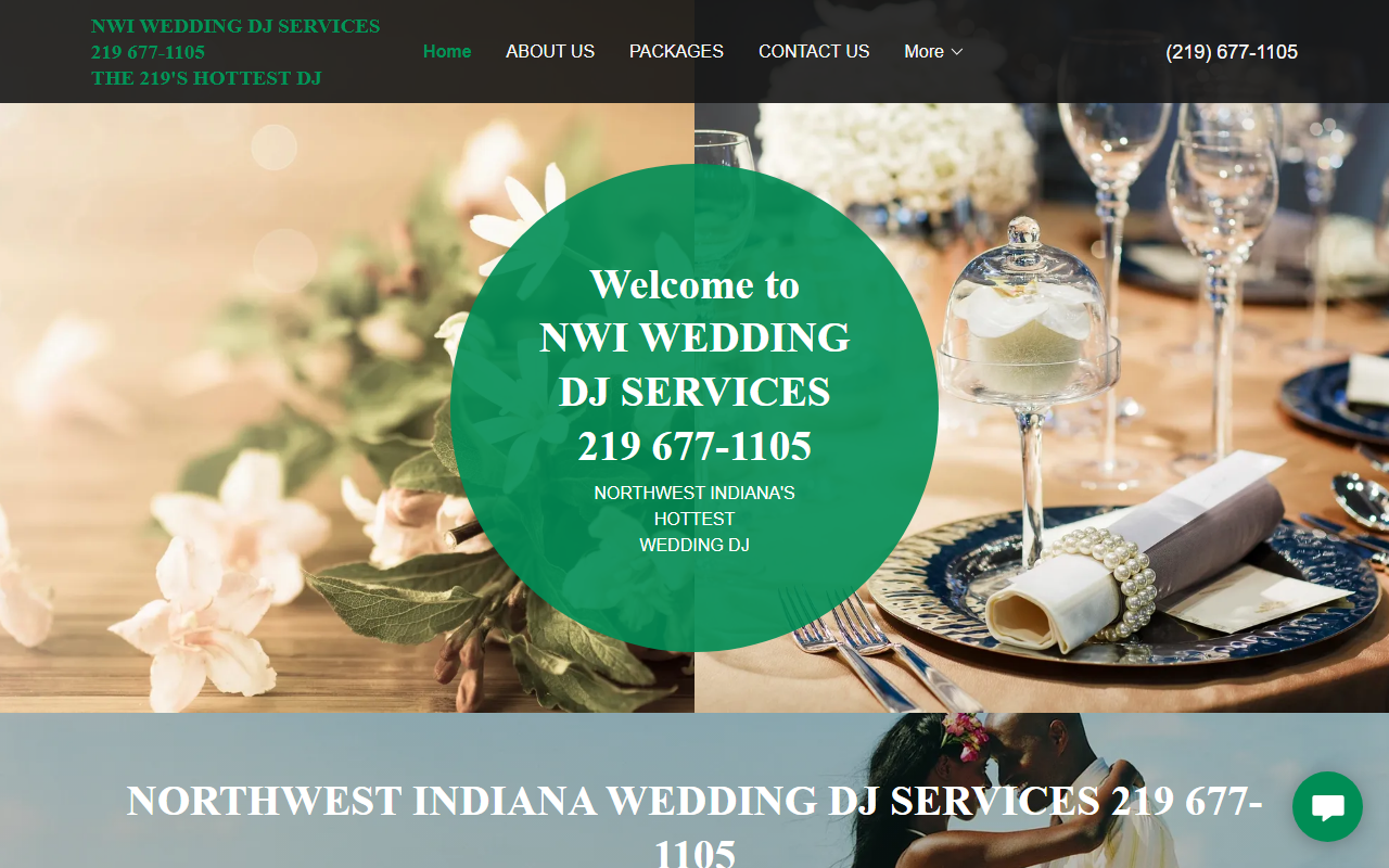 219weddingdjs.com screenshot