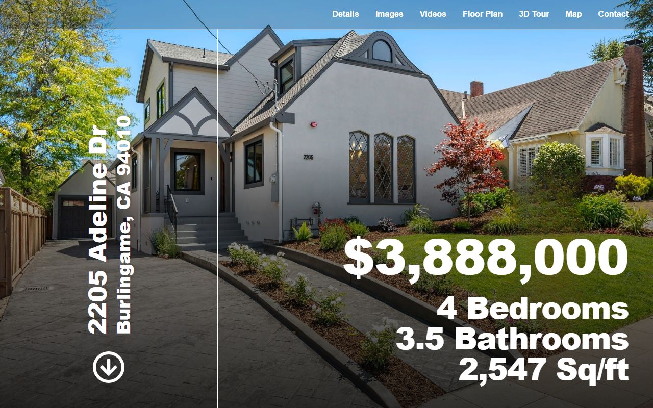 2205adeline.com screenshot