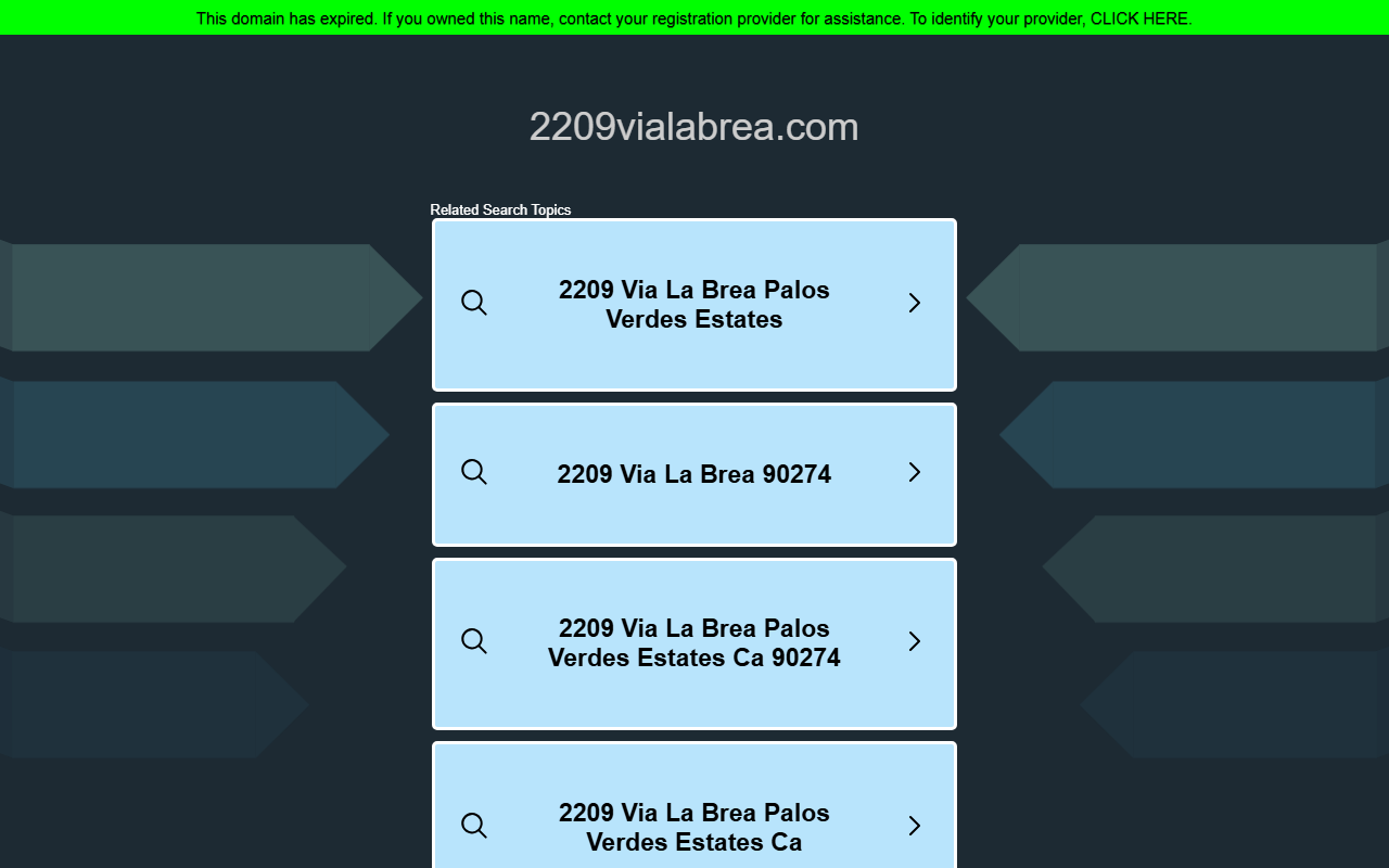 2209vialabrea.com screenshot