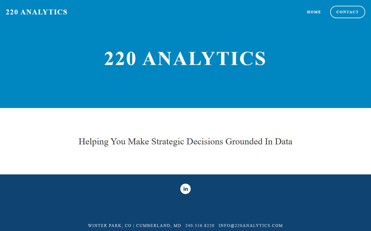 220analytics.com screenshot
