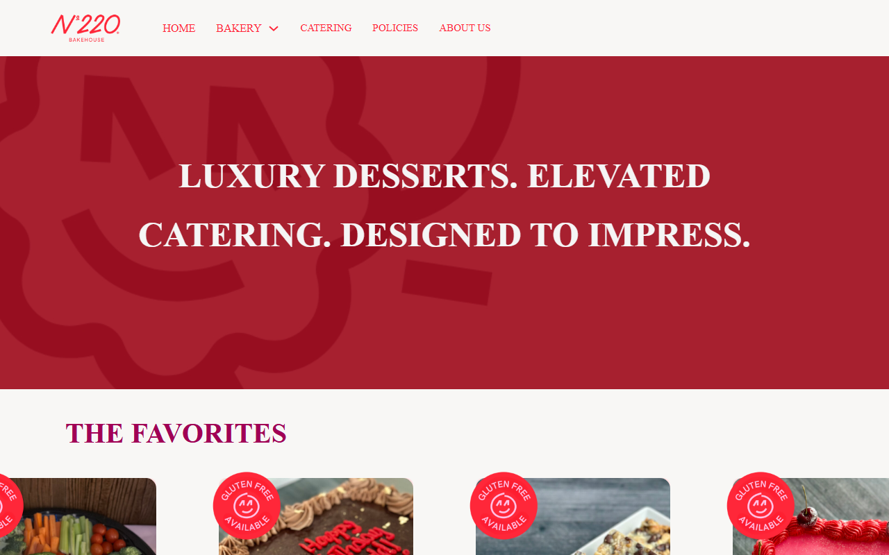 220bakehouse.com screenshot