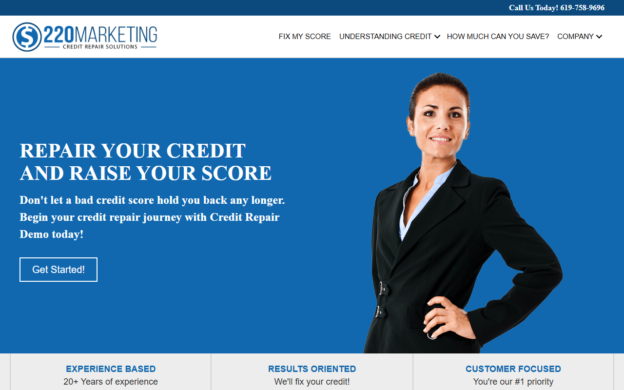 220creditrepair.com screenshot