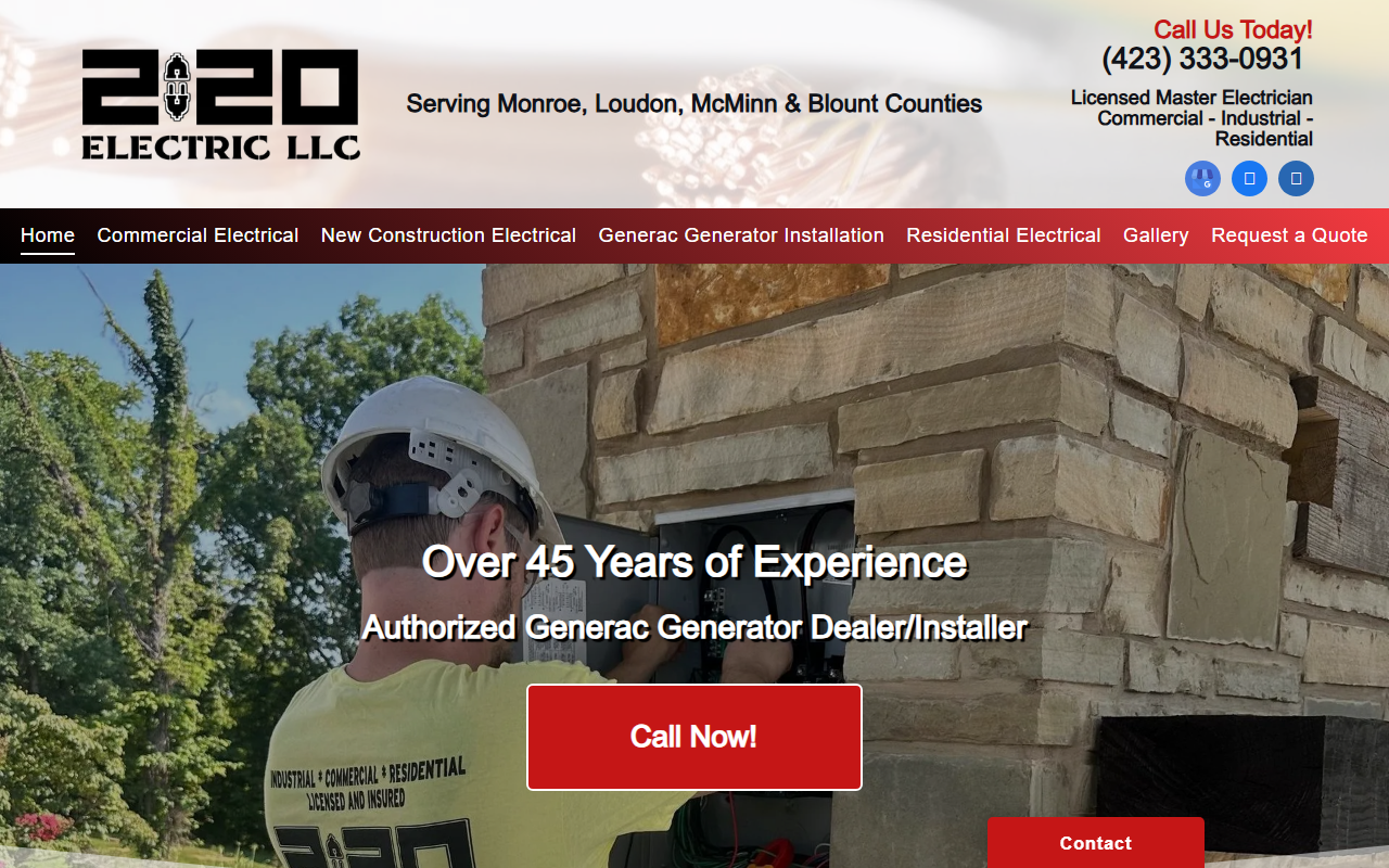 220electricllc.com screenshot