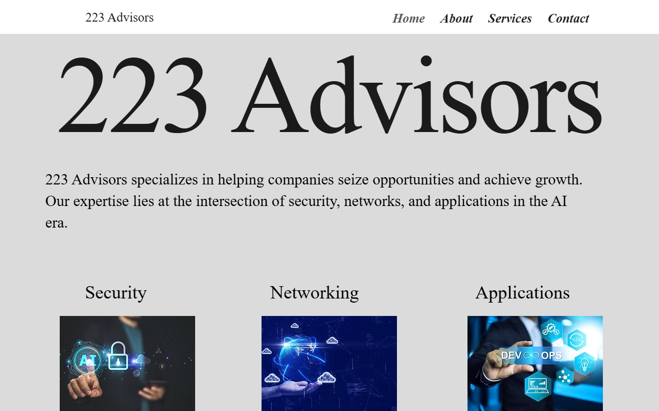 223advisory.com screenshot