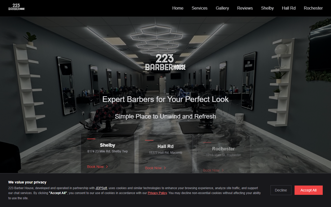 223barberhouse.com screenshot