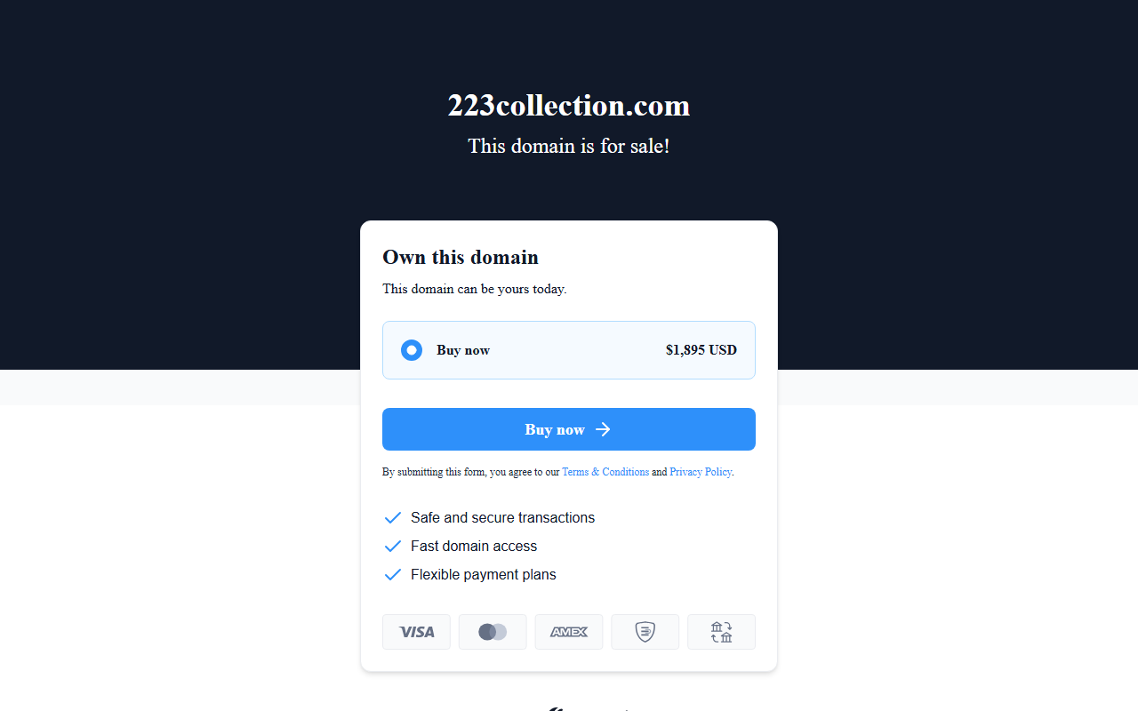 223collection.com screenshot