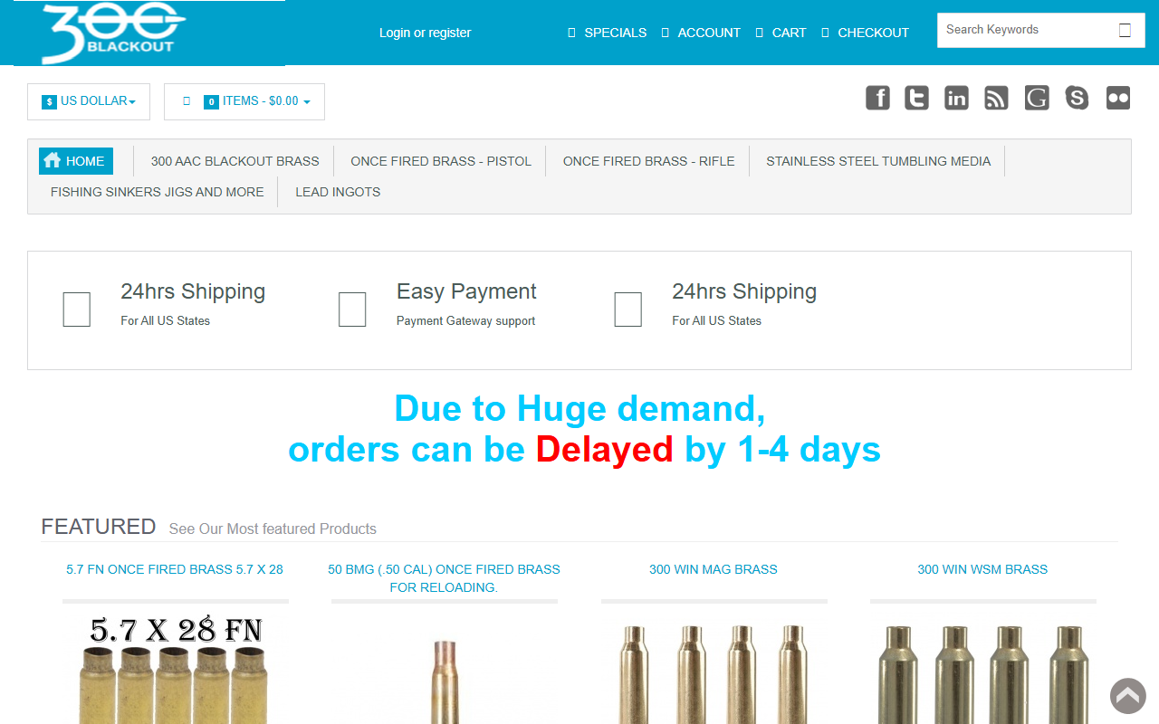 223firedbrass.com screenshot