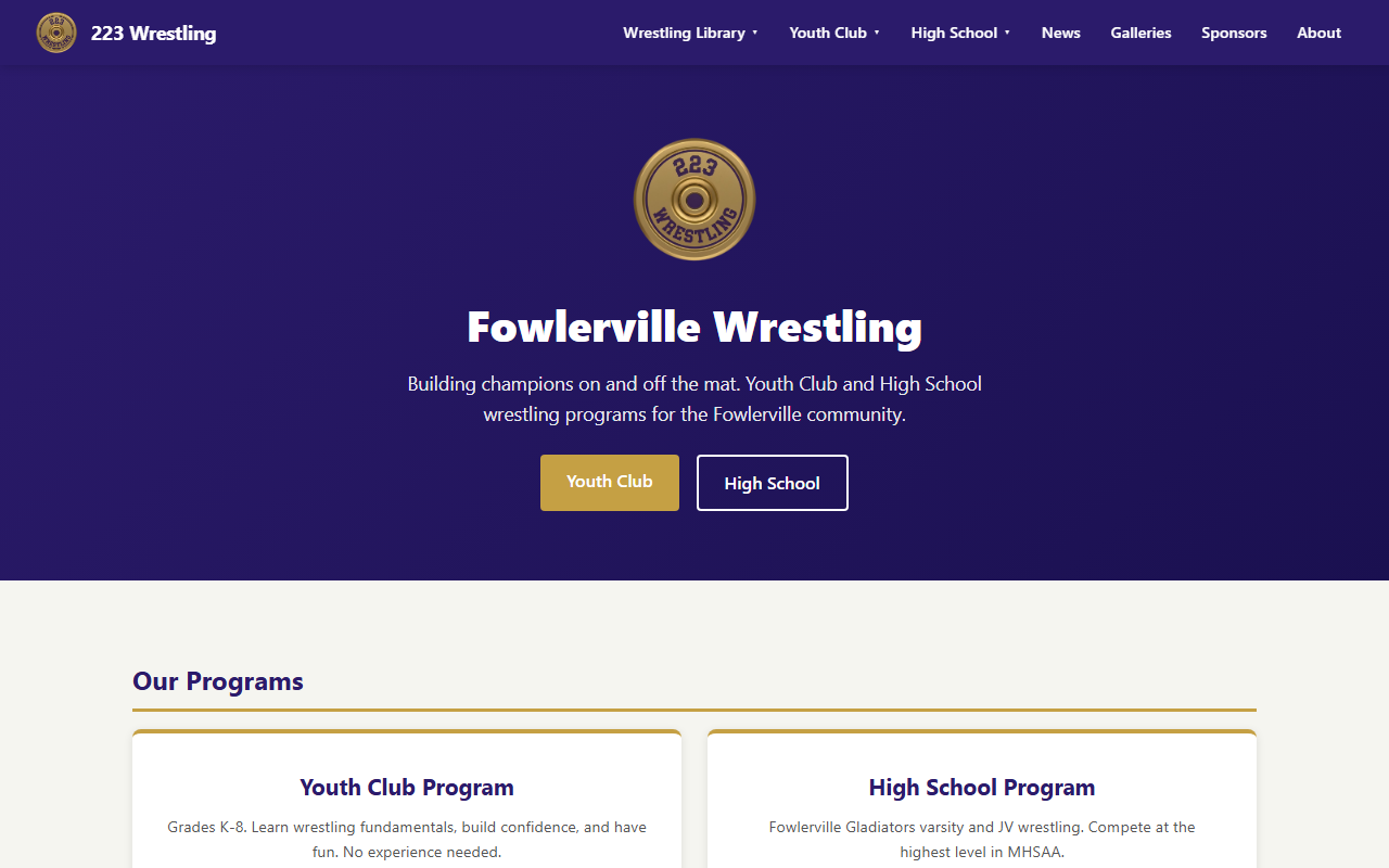 223wrestling.com screenshot