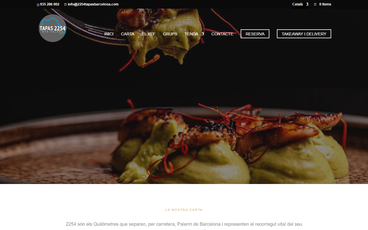 2254restaurant.com screenshot