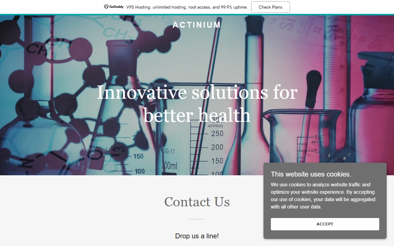 225actinium.com screenshot