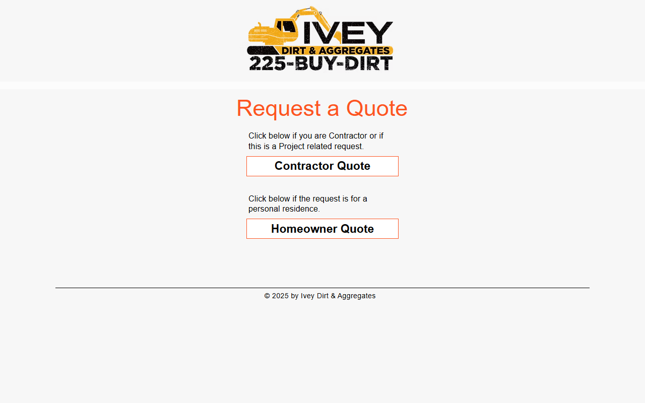 225buydirt.com screenshot