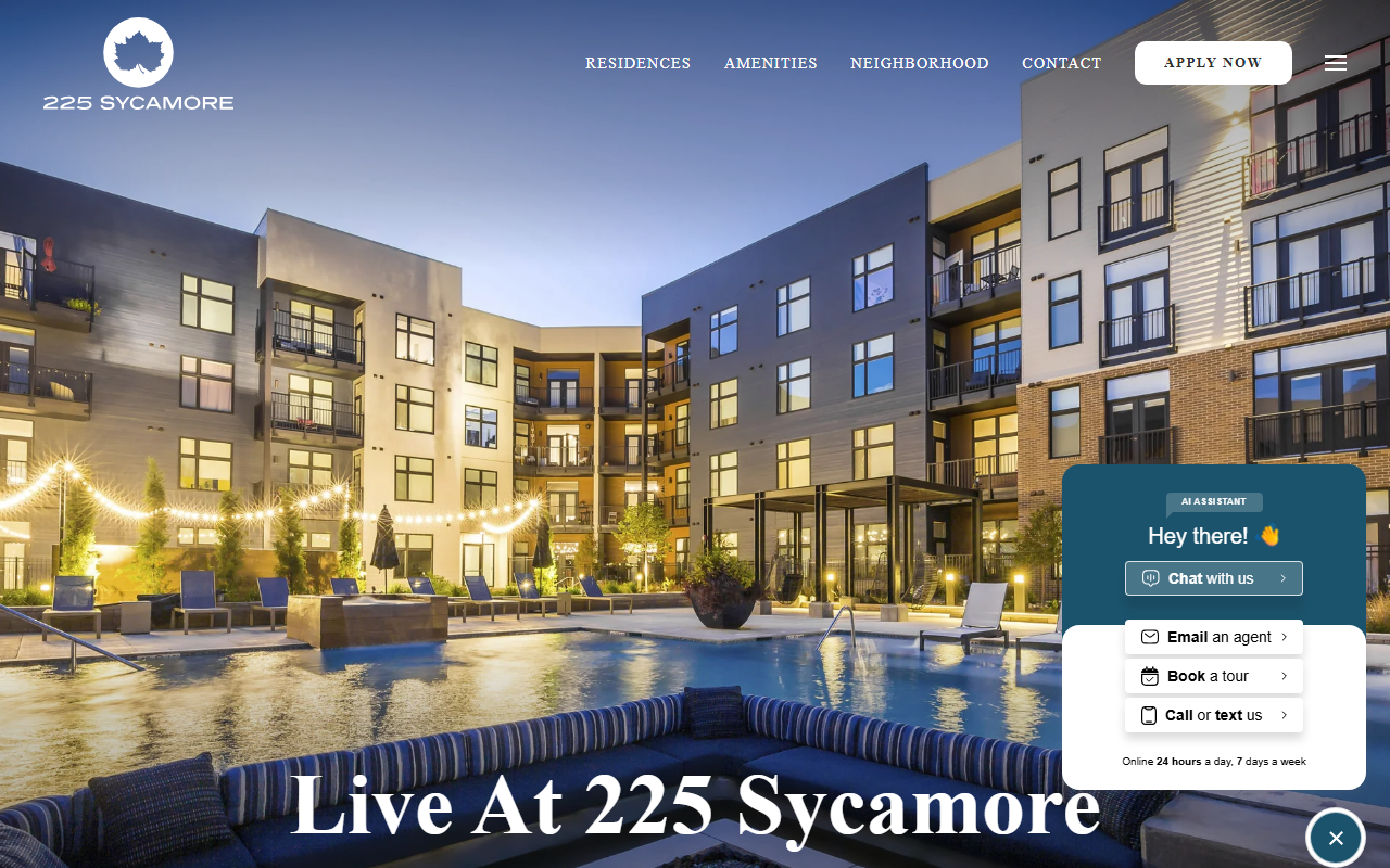 225sycamore.com screenshot