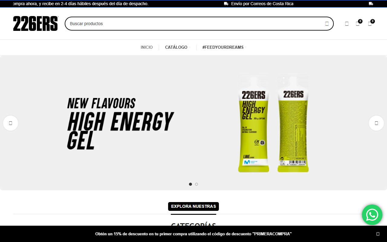 226erscostarica.com screenshot