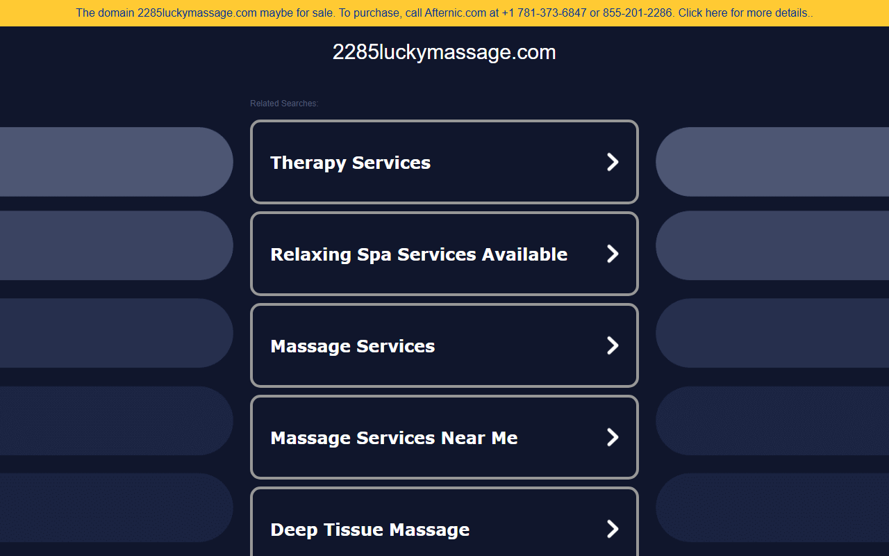 2285luckymassage.com screenshot