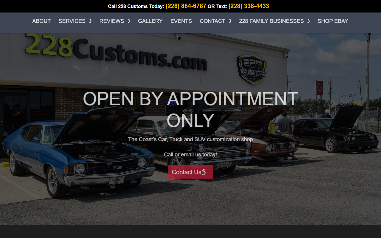 228autocustoms.com screenshot