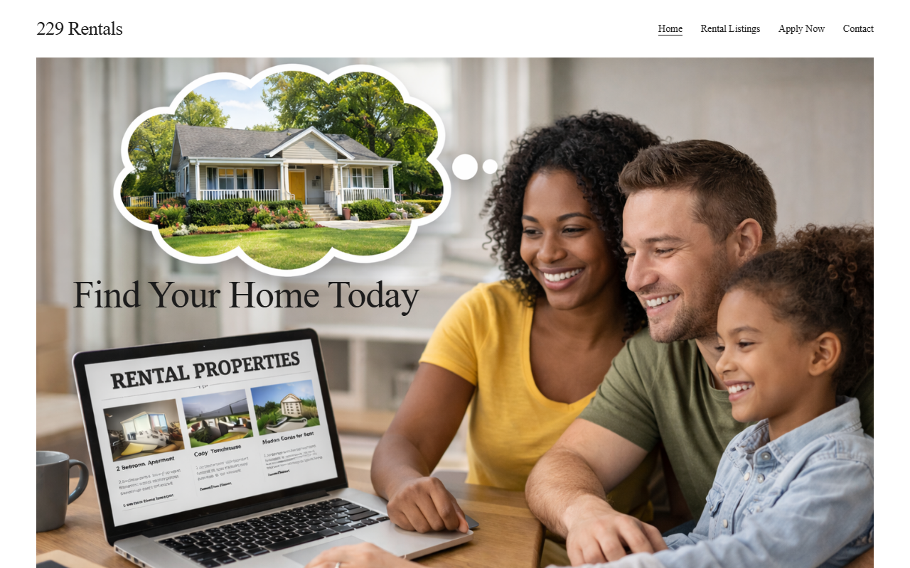 229rentals.com screenshot