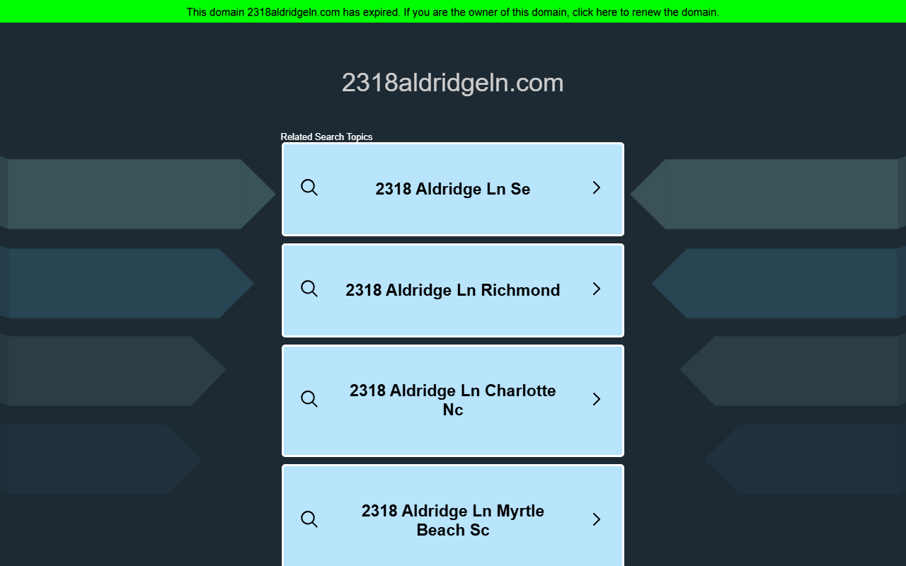 2318aldridgeln.com screenshot