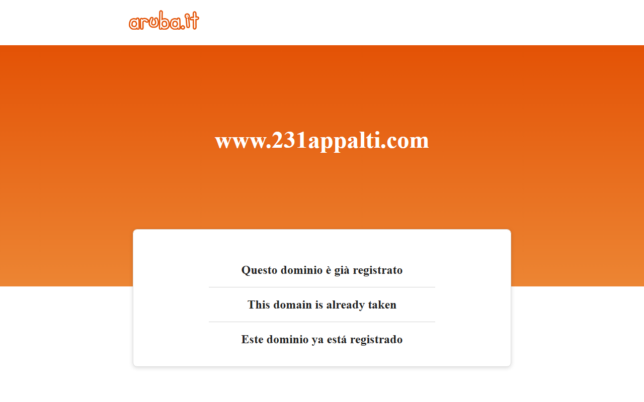 231appalti.com screenshot