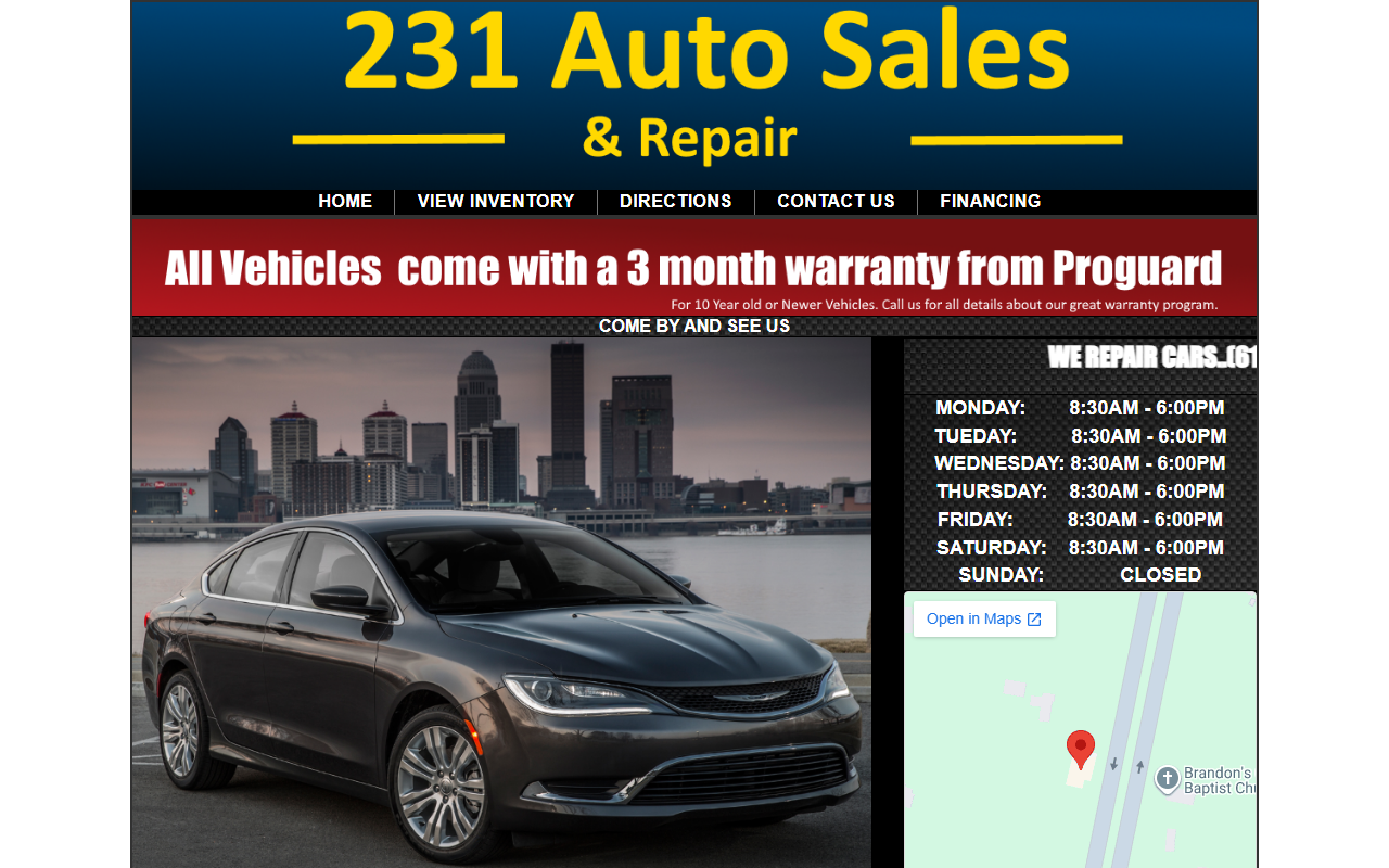 231autosales.com screenshot