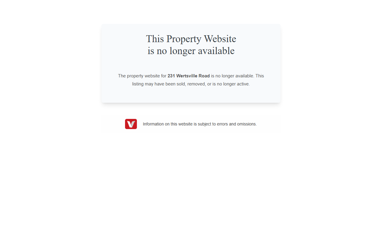 231wertsville.com screenshot
