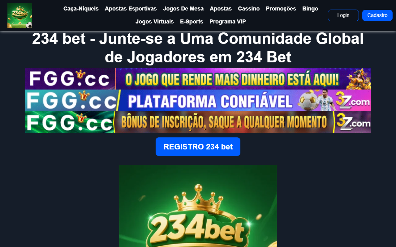 234betplataforma.com screenshot