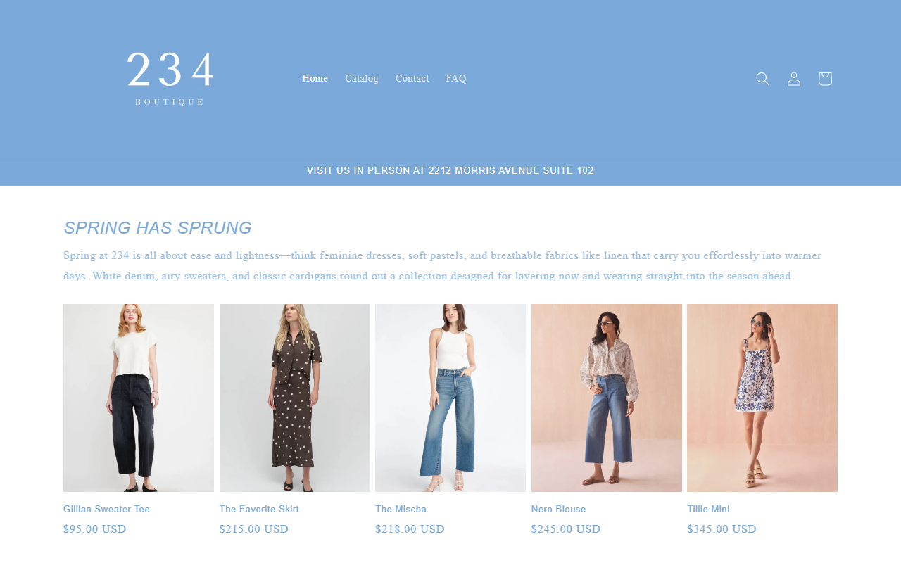 234boutique.com screenshot