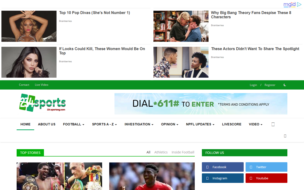 234sportsng.com screenshot
